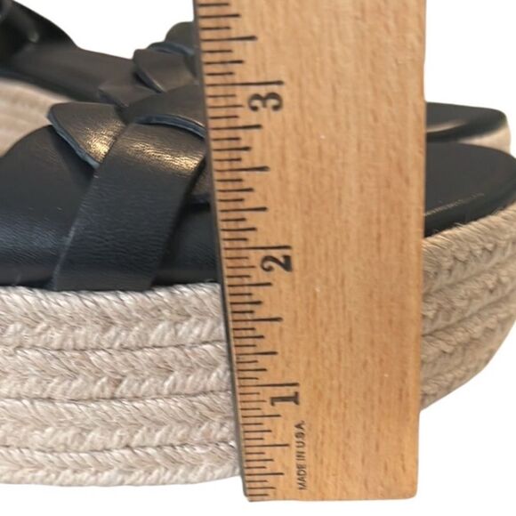 Marc Fisher Jinky Leather Black Ankle Strap Platform Sandals Size 9.5 NWOB - Picture 10 of 10